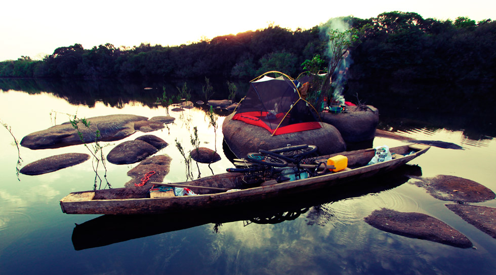 Camping on the River Niger